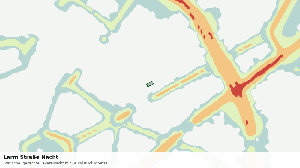 Statische Kartenansicht: Lärm Straße Nacht