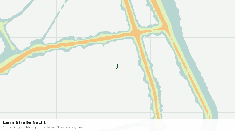 Statische Kartenansicht: Lärm Straße Nacht