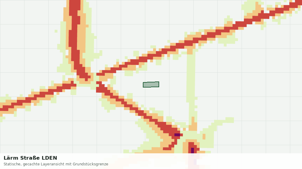 Statische Kartenansicht: Lärm Straße LDEN
