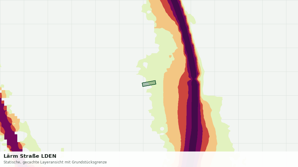 Statische Kartenansicht: Lärm Straße LDEN