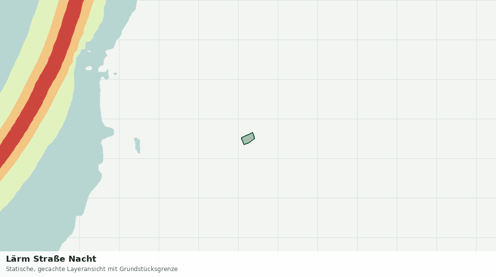 Statische Kartenansicht: Lärm Straße Nacht