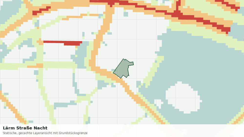 Statische Kartenansicht: Lärm Straße Nacht
