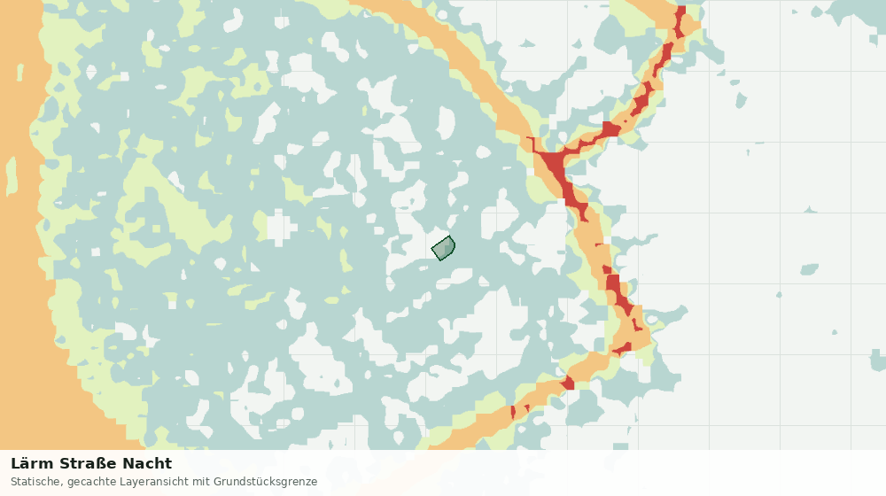 Statische Kartenansicht: Lärm Straße Nacht