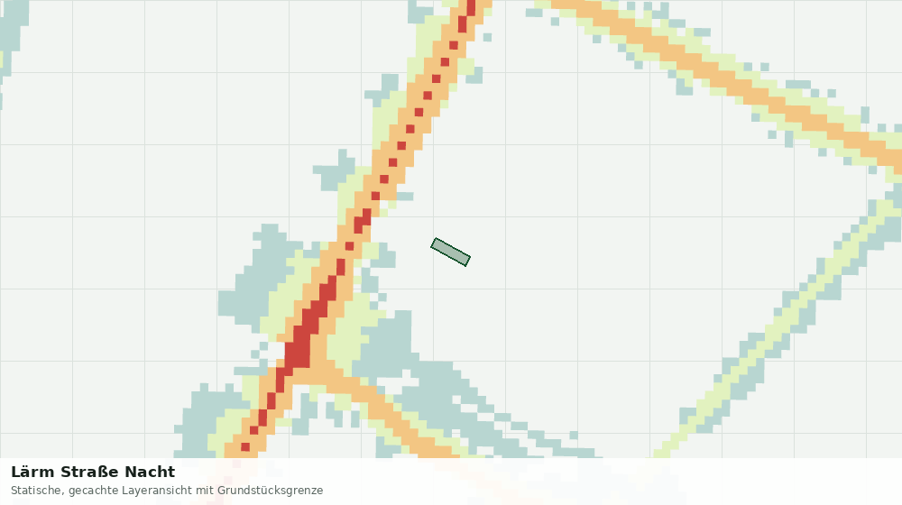 Statische Kartenansicht: Lärm Straße Nacht