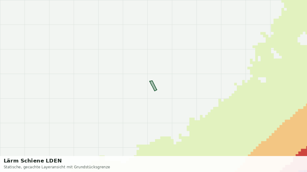 Statische Kartenansicht: Lärm Schiene LDEN