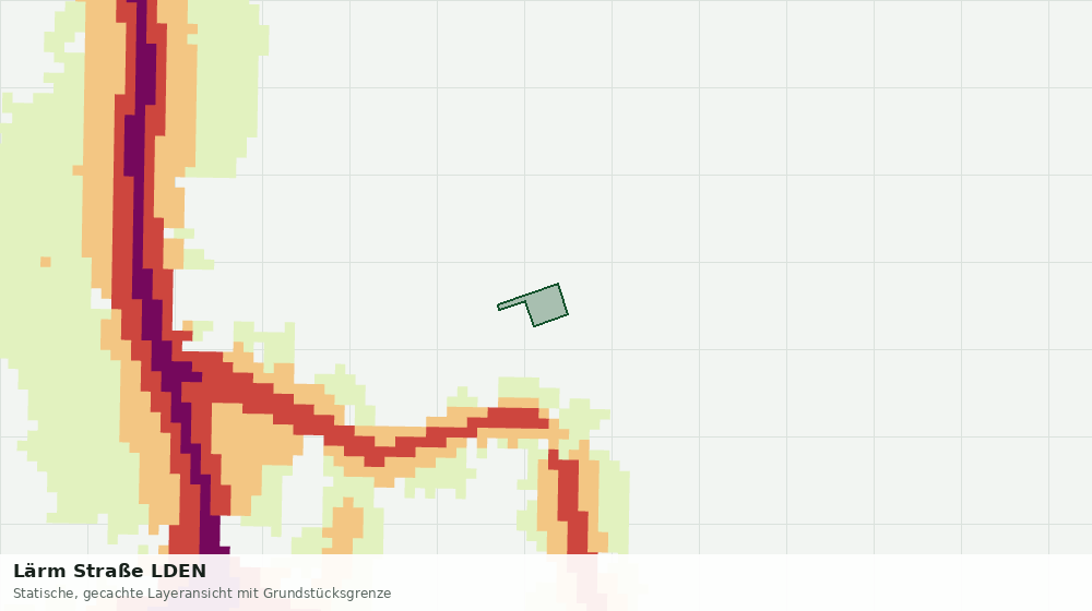 Statische Kartenansicht: Lärm Straße LDEN