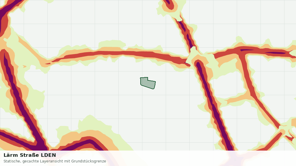 Statische Kartenansicht: Lärm Straße LDEN