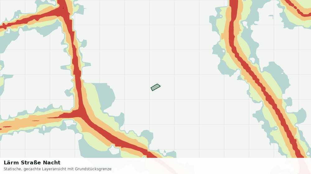 Statische Kartenansicht: Lärm Straße Nacht