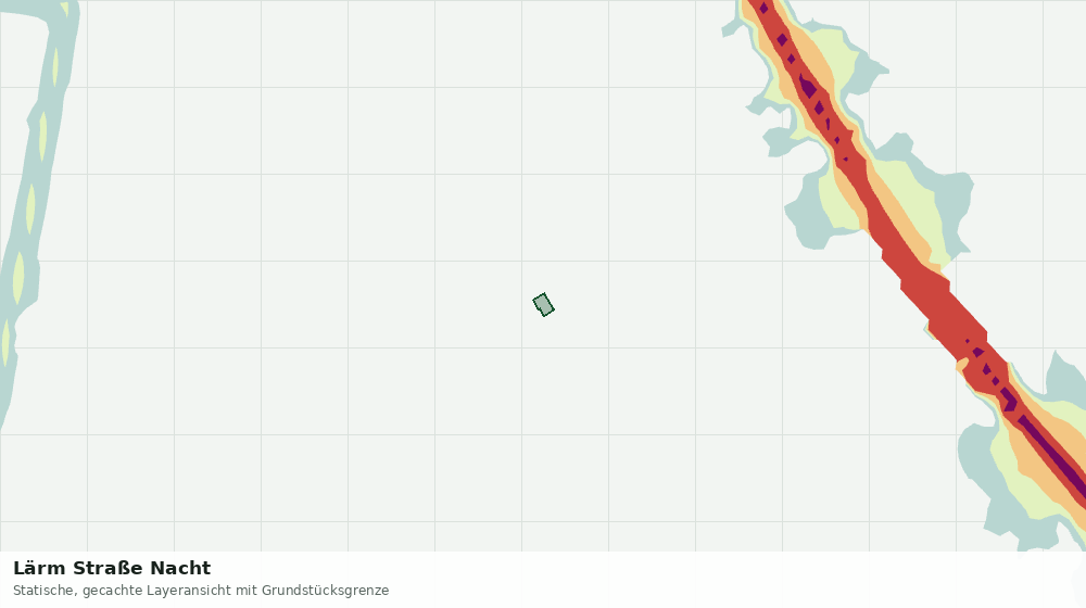 Statische Kartenansicht: Lärm Straße Nacht