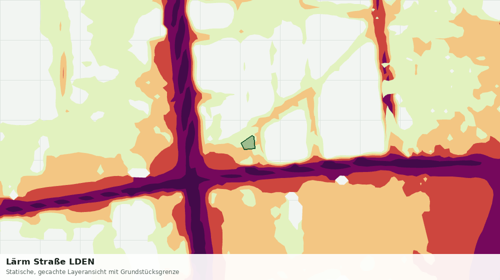 Statische Kartenansicht: Lärm Straße LDEN