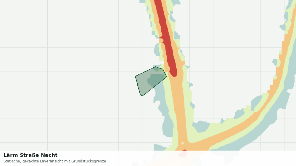 Statische Kartenansicht: Lärm Straße Nacht