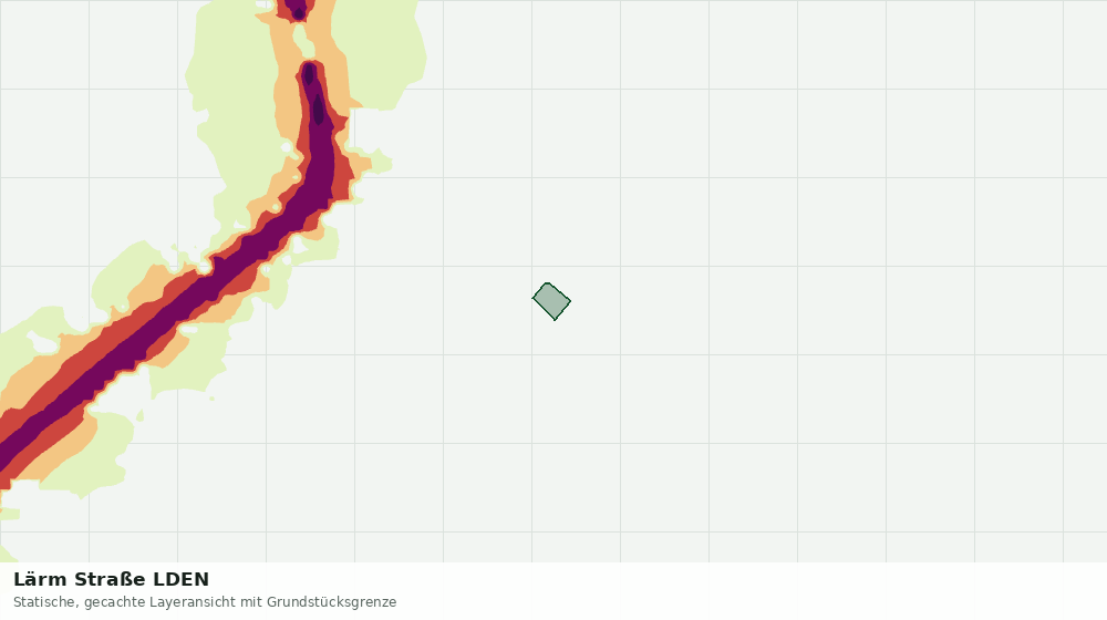 Statische Kartenansicht: Lärm Straße LDEN