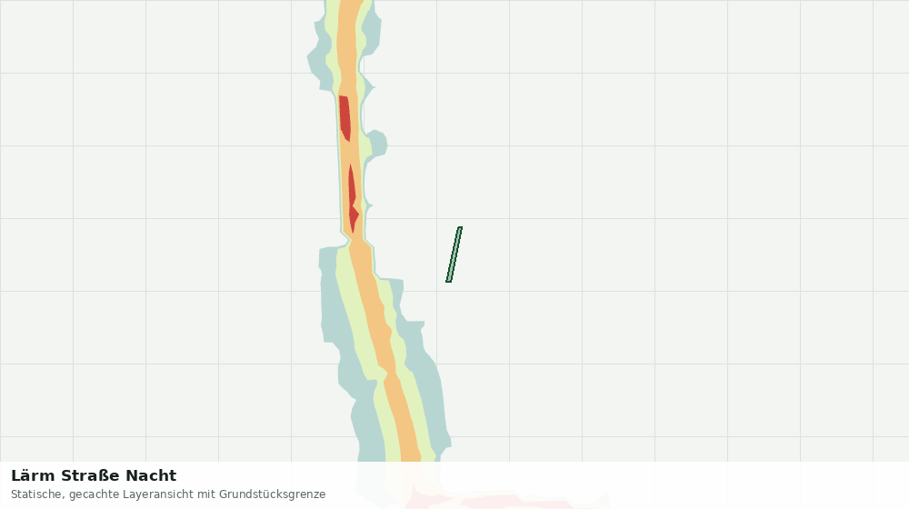 Statische Kartenansicht: Lärm Straße Nacht