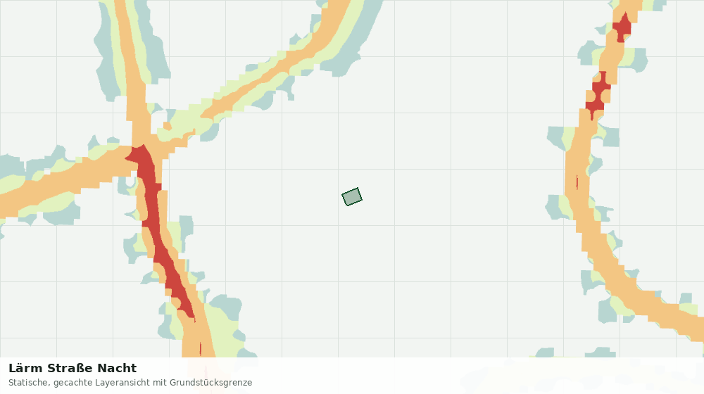 Statische Kartenansicht: Lärm Straße Nacht