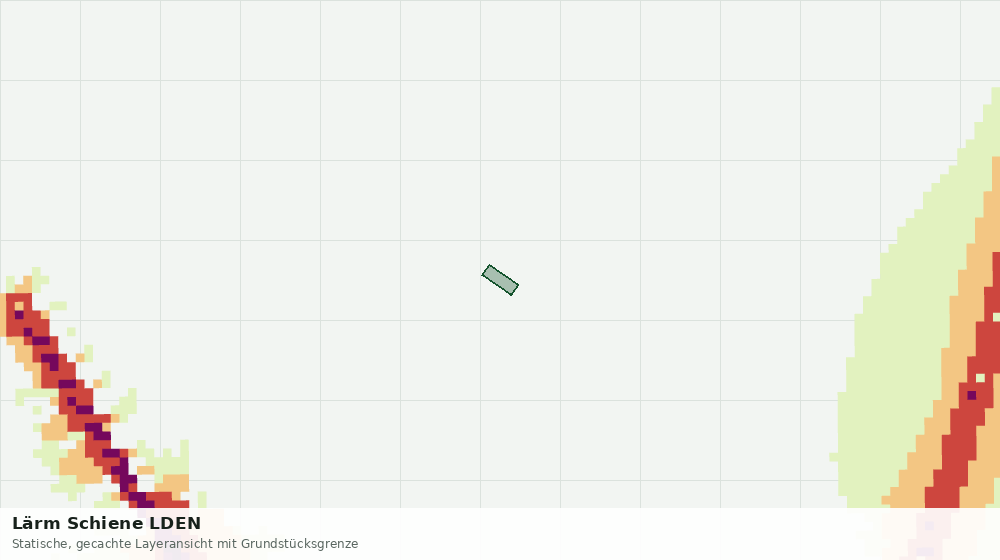 Statische Kartenansicht: Lärm Schiene LDEN