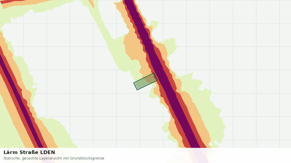 Statische Kartenansicht: Lärm Straße LDEN