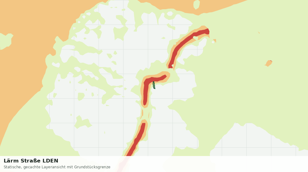 Statische Kartenansicht: Lärm Straße LDEN