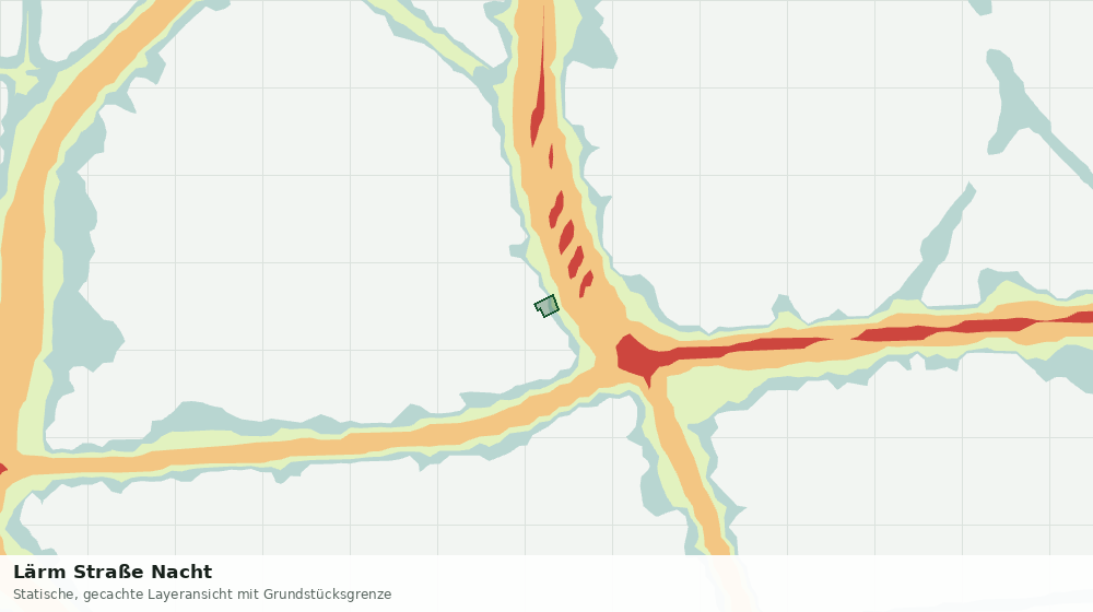 Statische Kartenansicht: Lärm Straße Nacht