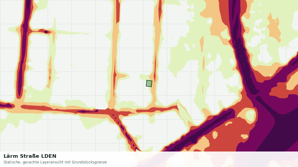 Statische Kartenansicht: Lärm Straße LDEN