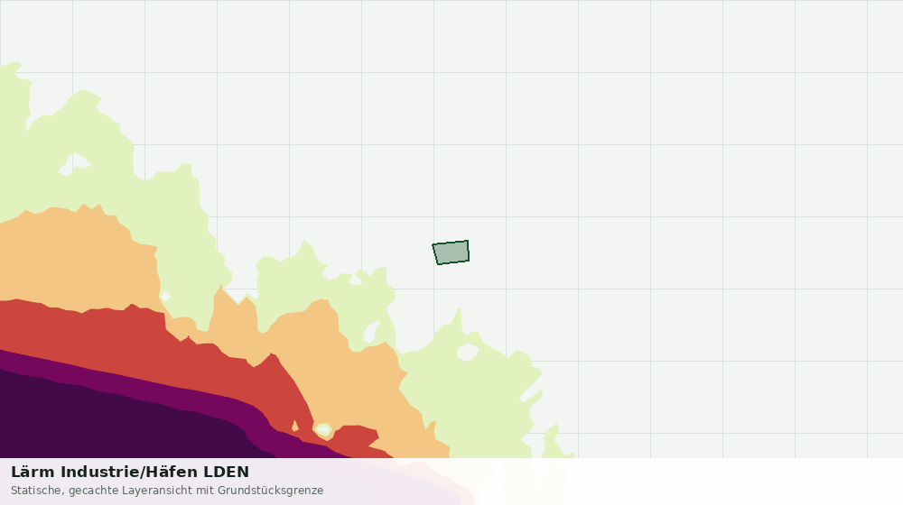 Statische Kartenansicht: Lärm Industrie/Häfen LDEN