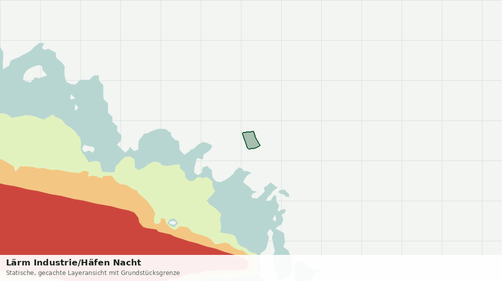 Statische Kartenansicht: Lärm Industrie/Häfen Nacht