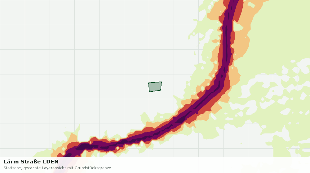 Statische Kartenansicht: Lärm Straße LDEN