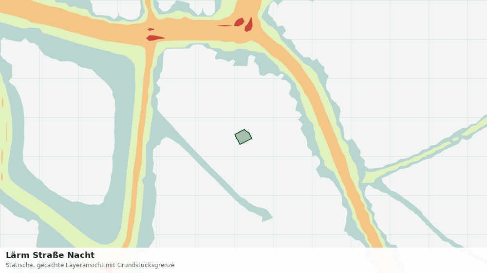 Statische Kartenansicht: Lärm Straße Nacht