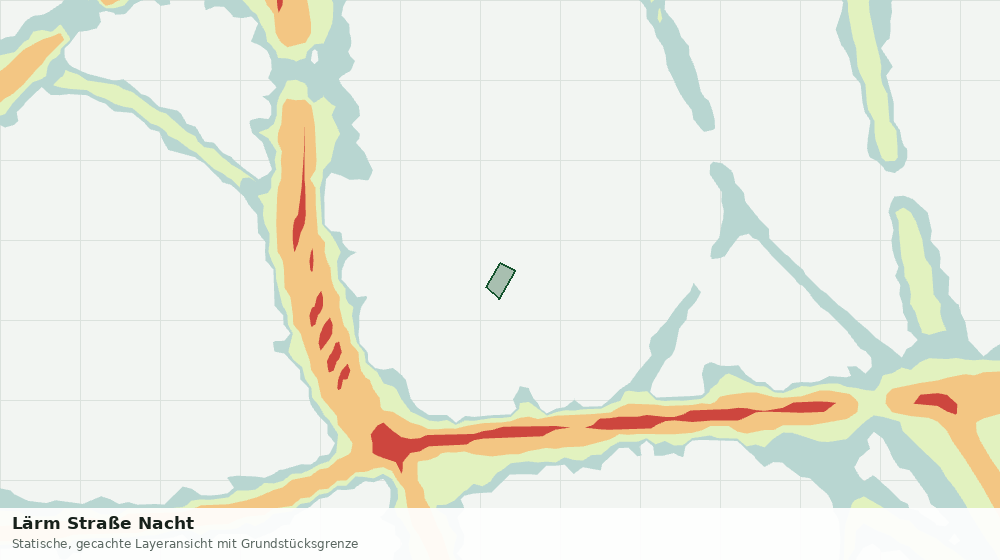 Statische Kartenansicht: Lärm Straße Nacht
