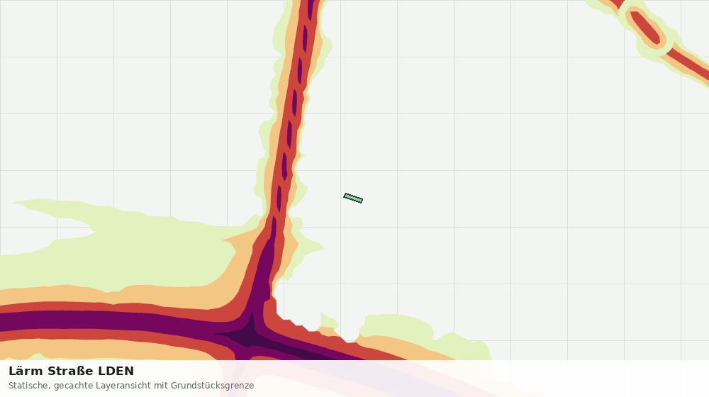 Statische Kartenansicht: Lärm Straße LDEN