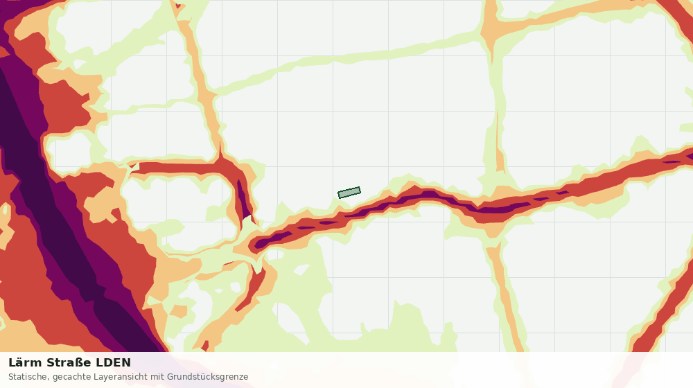 Statische Kartenansicht: Lärm Straße LDEN