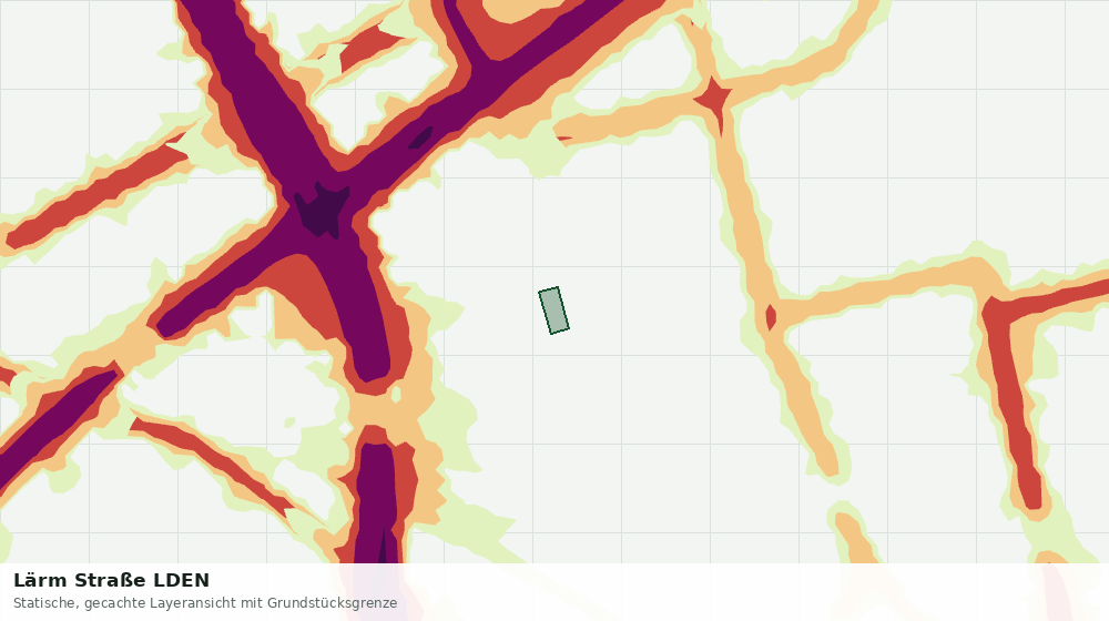 Statische Kartenansicht: Lärm Straße LDEN