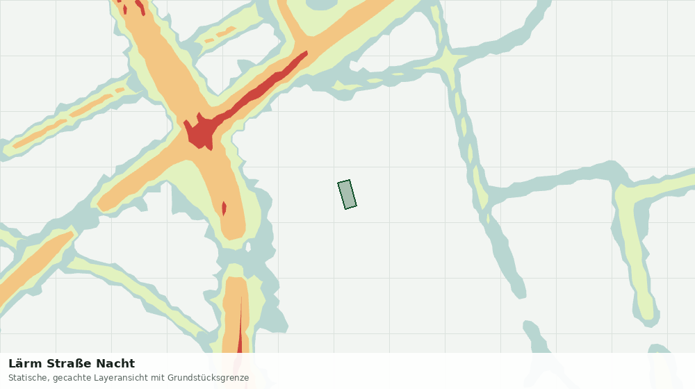Statische Kartenansicht: Lärm Straße Nacht