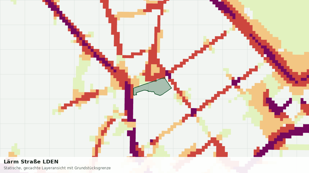 Statische Kartenansicht: Lärm Straße LDEN