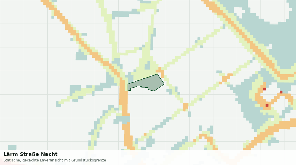 Statische Kartenansicht: Lärm Straße Nacht