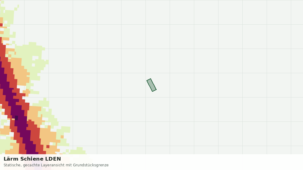 Statische Kartenansicht: Lärm Schiene LDEN