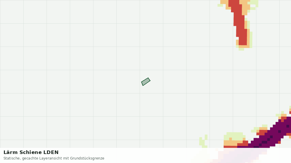 Statische Kartenansicht: Lärm Schiene LDEN