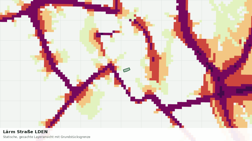 Statische Kartenansicht: Lärm Straße LDEN