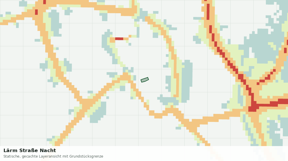 Statische Kartenansicht: Lärm Straße Nacht