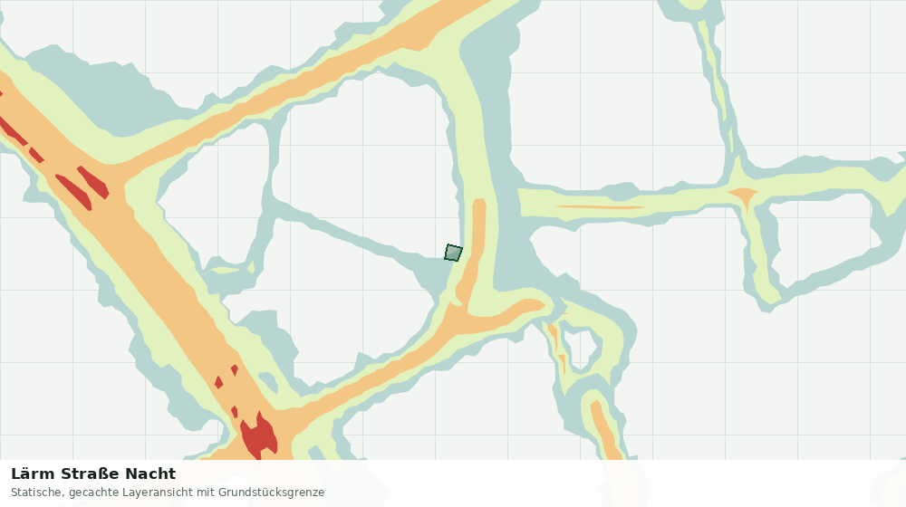 Statische Kartenansicht: Lärm Straße Nacht