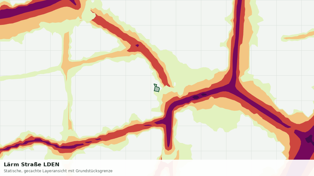 Statische Kartenansicht: Lärm Straße LDEN