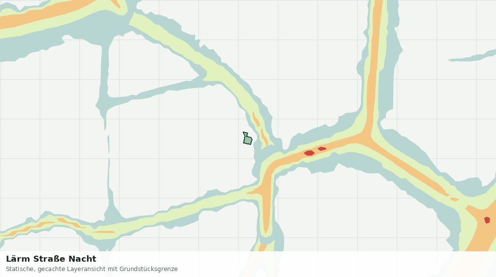 Statische Kartenansicht: Lärm Straße Nacht