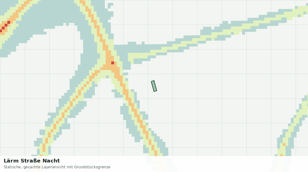 Statische Kartenansicht: Lärm Straße Nacht