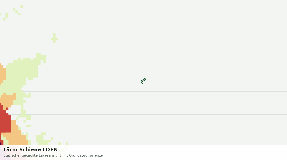Statische Kartenansicht: Lärm Schiene LDEN