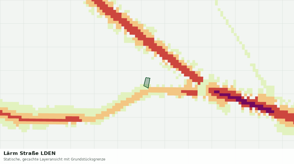 Statische Kartenansicht: Lärm Straße LDEN
