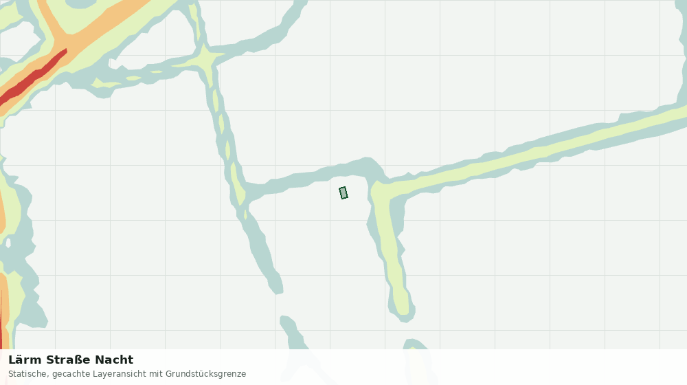 Statische Kartenansicht: Lärm Straße Nacht