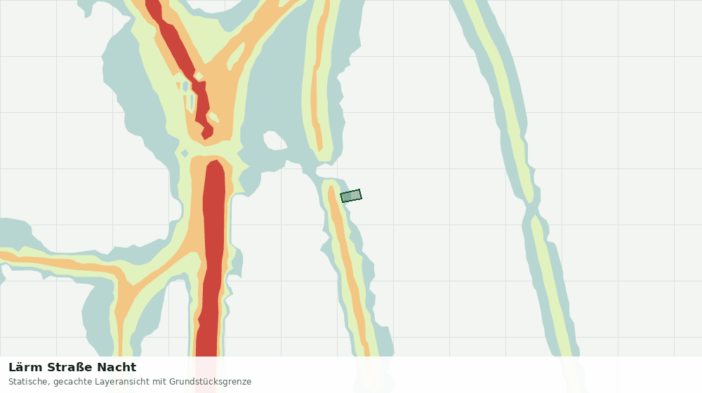 Statische Kartenansicht: Lärm Straße Nacht