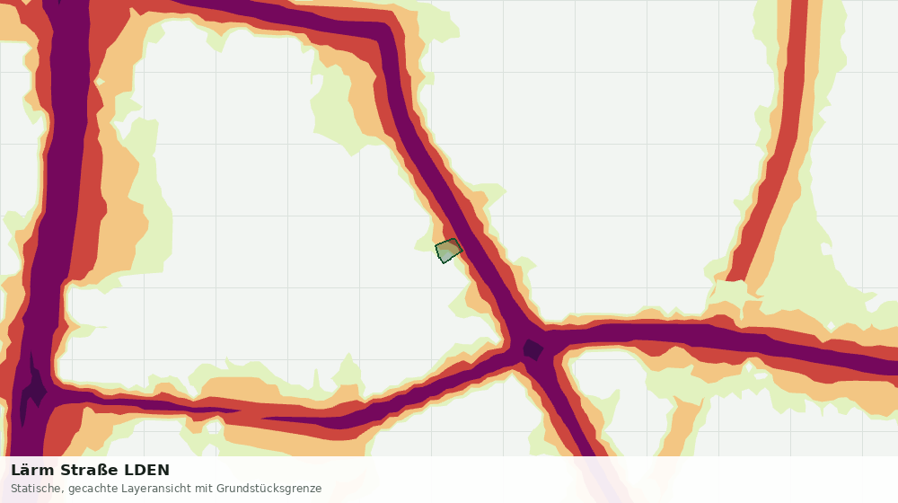 Statische Kartenansicht: Lärm Straße LDEN