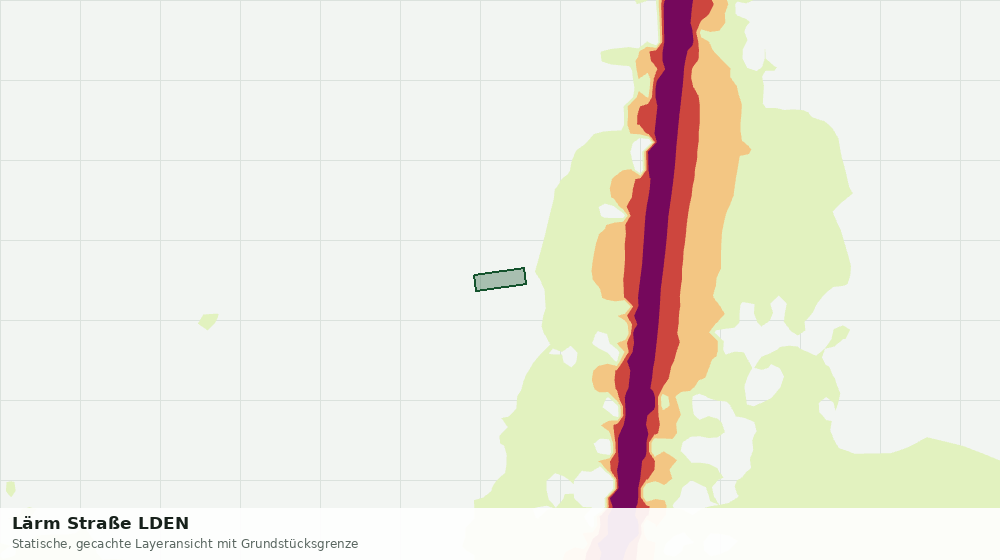 Statische Kartenansicht: Lärm Straße LDEN