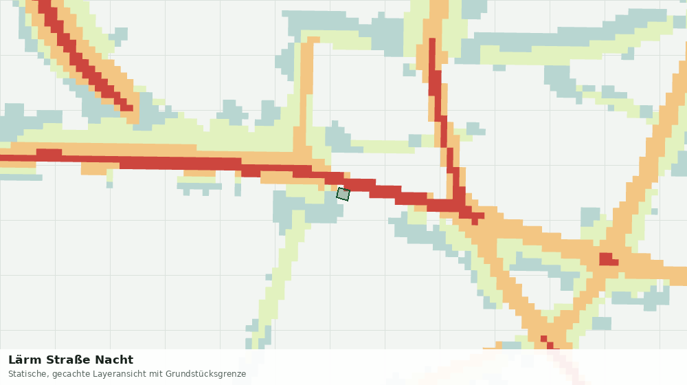 Statische Kartenansicht: Lärm Straße Nacht