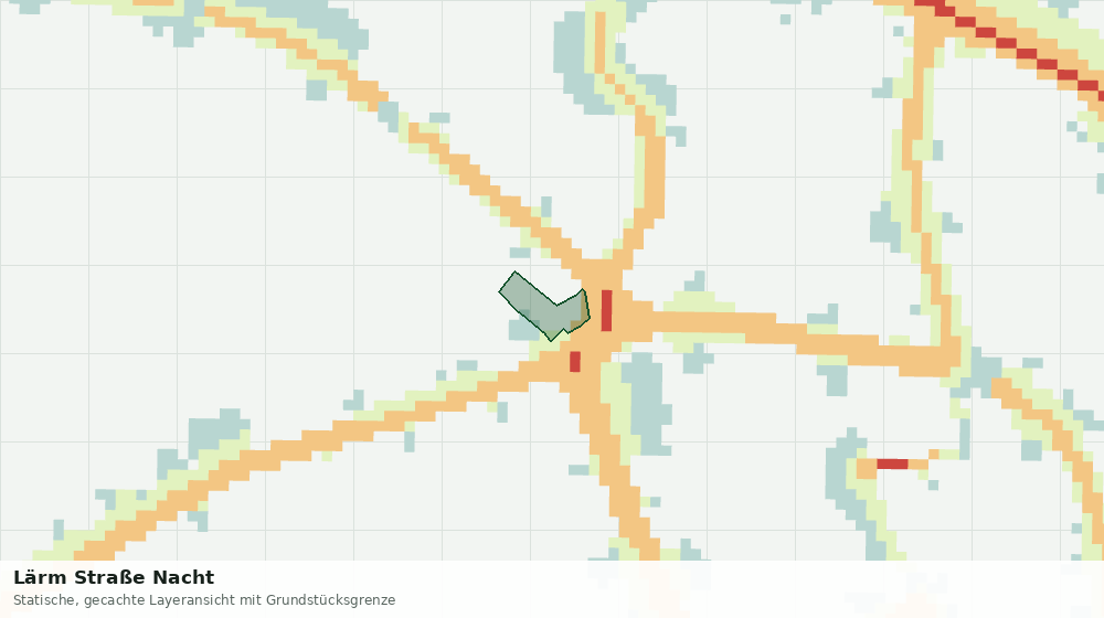 Statische Kartenansicht: Lärm Straße Nacht